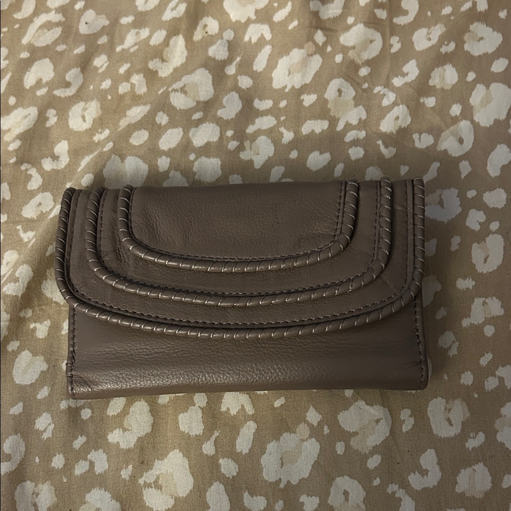 Taupe Leather wallet
